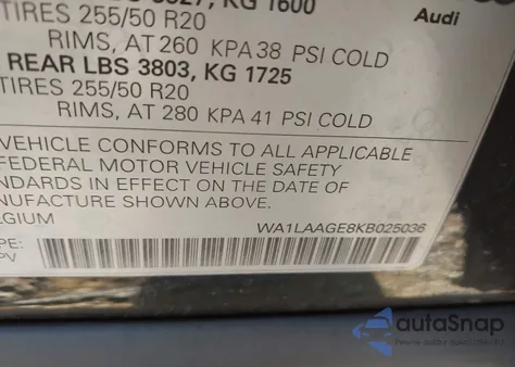 2019 Audi E-Tron Premium Plus from USA, damaged, VIN WA1LAAGE8KB025036